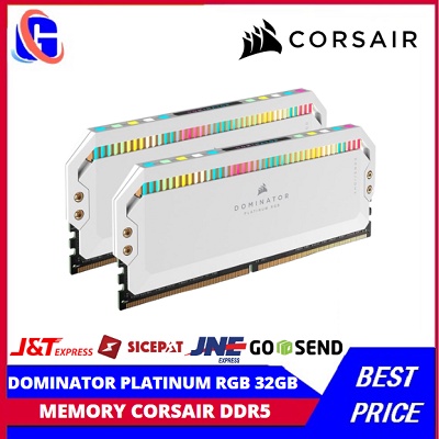 CORSAIR DOMINATOR PLATINUM RGB DDR5 32GB DUAL - CMT32GX5M2B-5200C40W