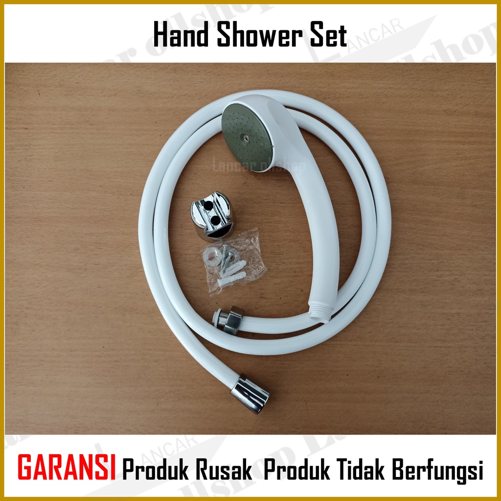 Paket Hand Shower Hemat Air Lubang Tekanan Kencang Shower Mandi 1 Set Kran Cabang Termurah