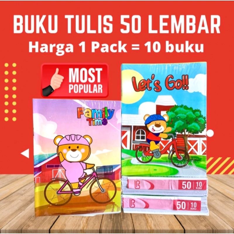 

Buku Tulis 50 Lembar isi 10pcs Harga Termurahh