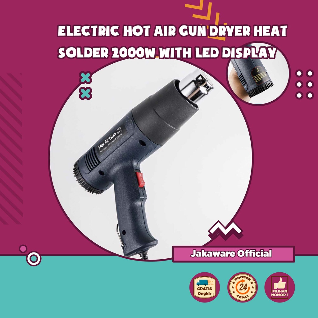 ZHCY ELECTRIC HOT AIR GUN DRYER HEAT SOLDER THERMAL 2000W ELEKTRIK ALAT MEMANCARKAN ALIRAN PANAS PEM