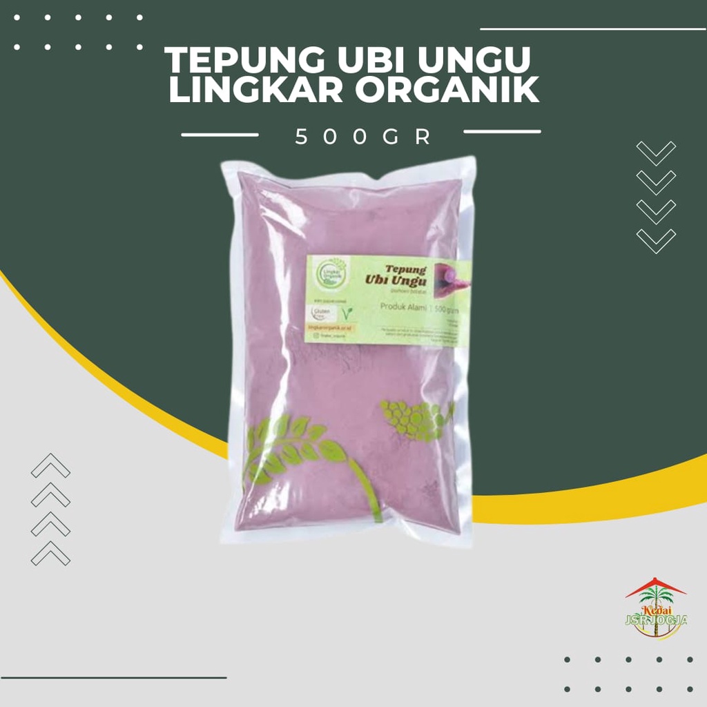 Lingkar organik tepung ubi ungu 500 gr