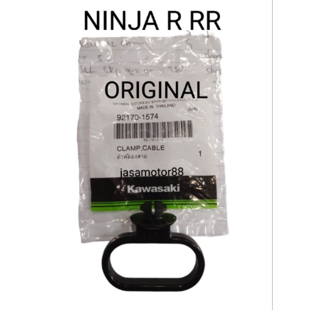 KARET BREKET KLEM GANTUNGAN KABEL SPEEDO SPEEDOMETER NINJA R RR ORIGINAL 92170 1574