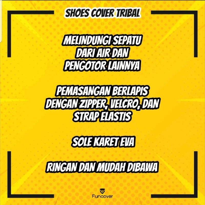 Cover Shoes/Jas Sepatu/Sarung Sepatu/Jas Hujan Sepatu Anti Air FUNCOVER Pria Wanita