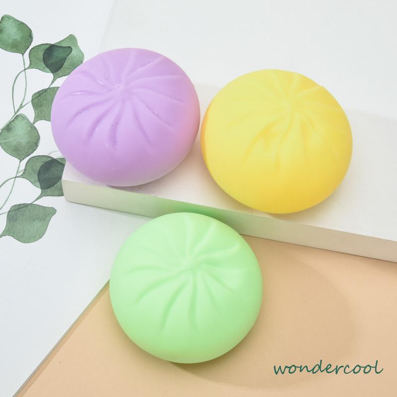 Mainan squishy stress ball pao Mainan bakpao palsu Dimsum bakpao mooncake hakau siomay mantau-Won