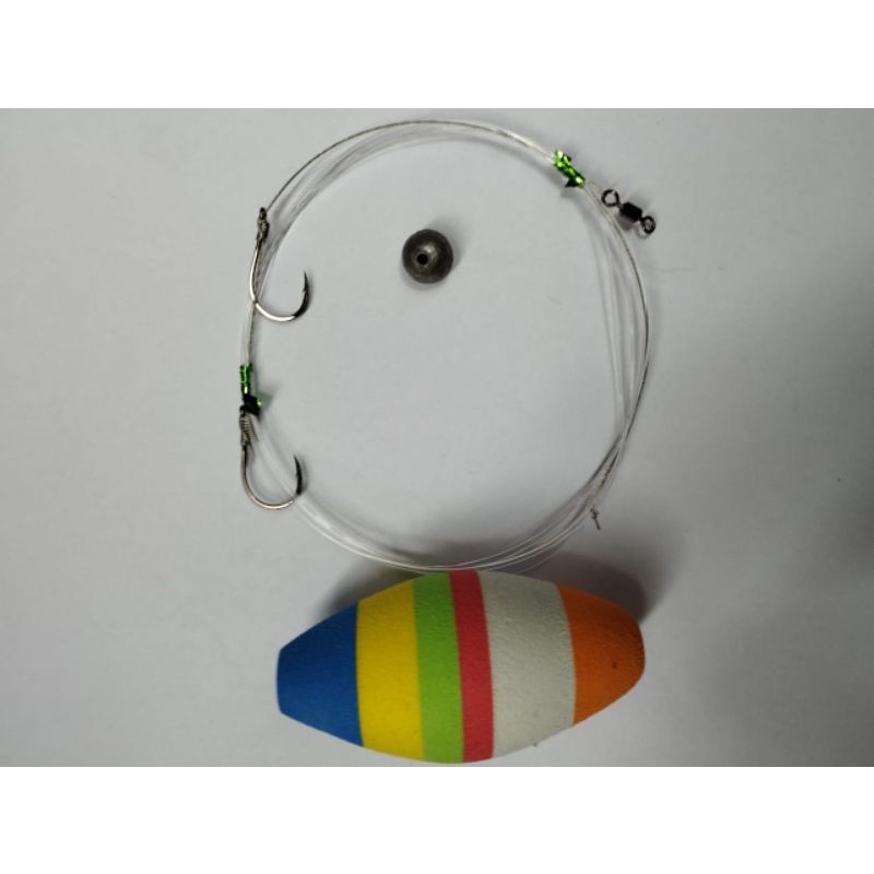 Rakitan Pancing Laut Bagan Koncer Atas Konceran Pelampung