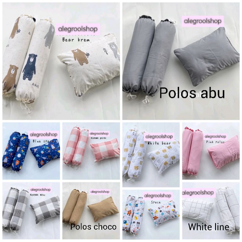 promo termurah!!set sarung bantal bayi sarung guling bayi termurah