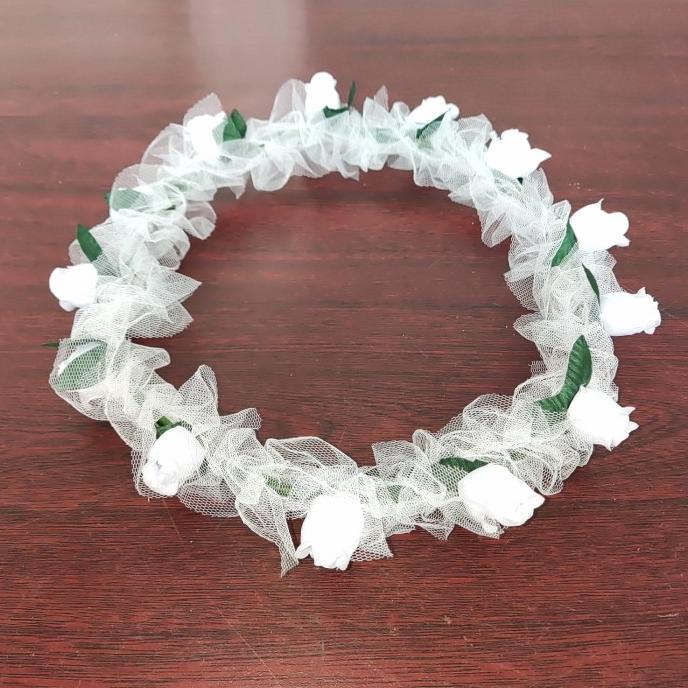 +%+%+%] mahkota bunga Flower Crown putih wedding Head Flower pernikahan