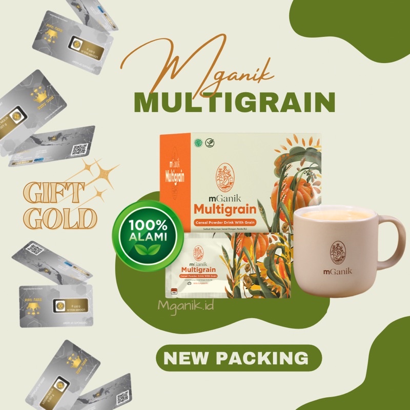 

(FREE GIFT) Mganik Multigrain 500gr - Isi 20 Sachet