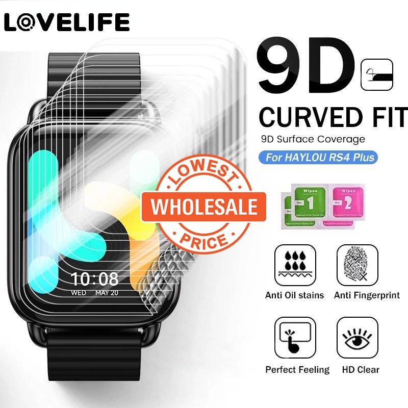 1pc Film Hydrogel Pelindung Layar Smartwatch Haylou RS4 Plus 500D Anti Ledakan