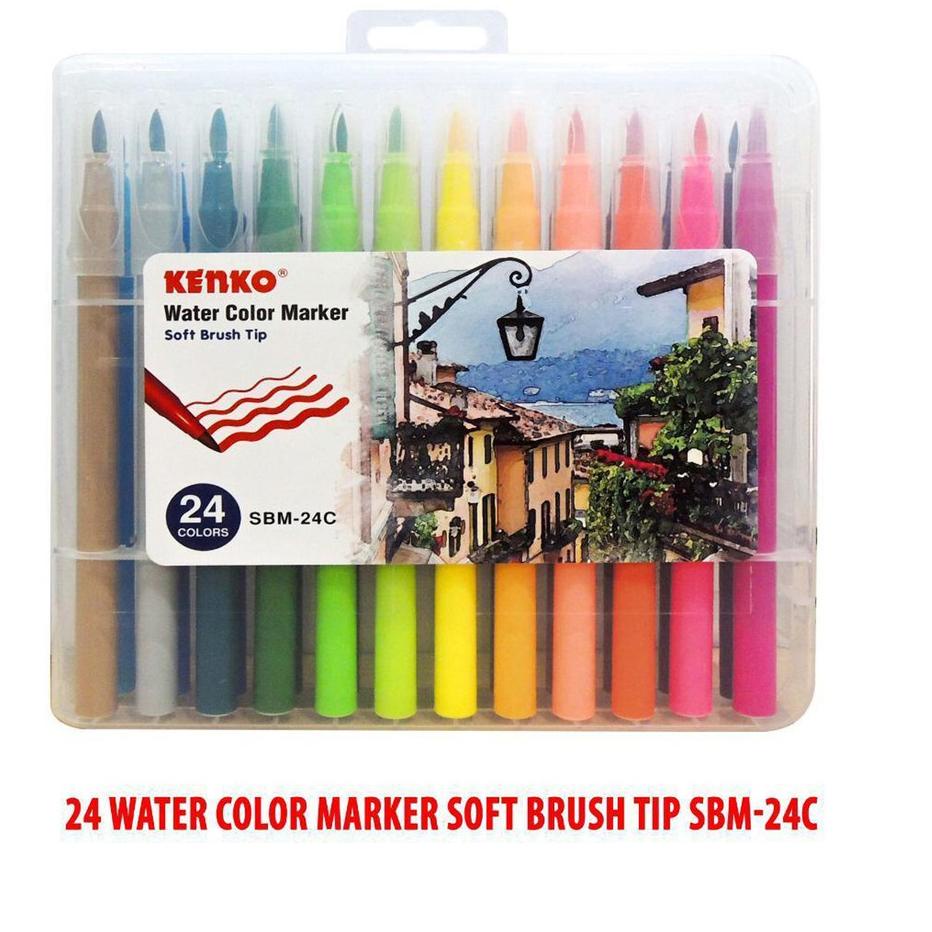 

Best - KENKO Brush Water Color Marker 24 warna !