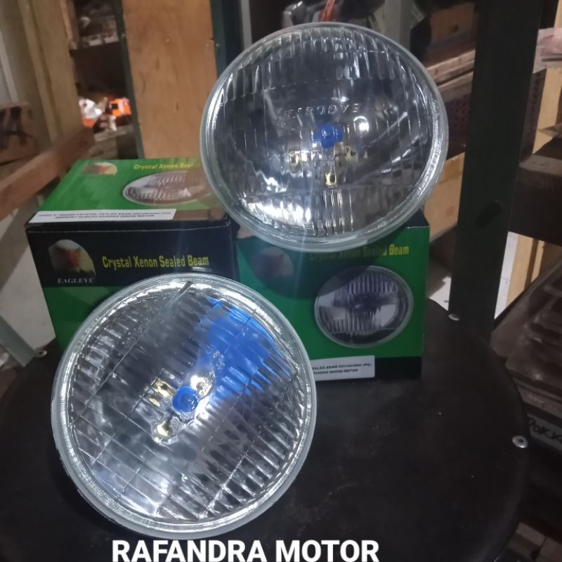 SEAL BEAM/SEALED BEAM/HEAD LAMP/LAMPU BULAT (5 in) UMPLUNG PS100/120PS LAMA