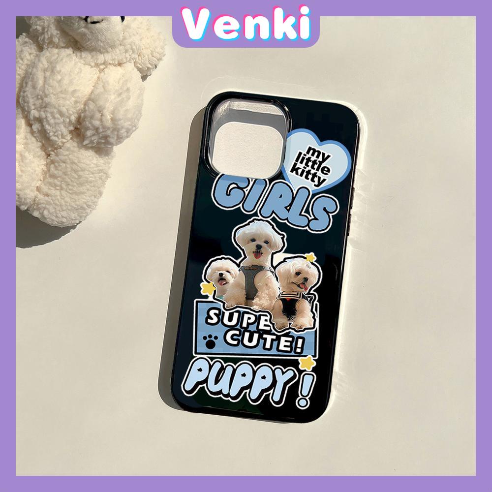 Case For iPhone 14 Series TPU Soft Case Super Cute Puppy Glossy Black Candy Case Camera Protection Shockproof For iPhone 14 13 12 11 Plus Pro Max 7 Plus X XR