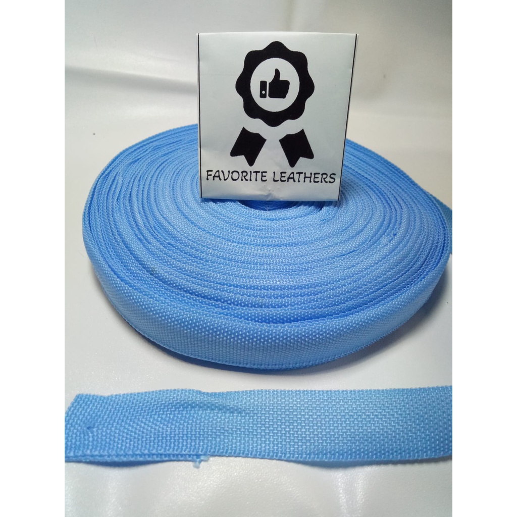 Tali Webbing Bisban Tali Tas PL Lebar 2 cm ISI 45M PL 20 MM BIRU LANGIT