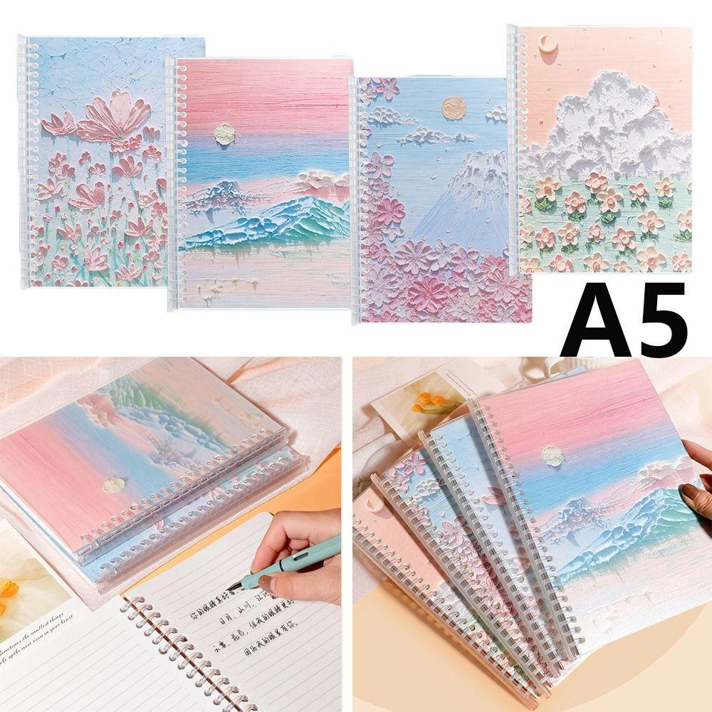 Top A5 Landscape Notebook Alat Tulis Jurnal Diary Lukisan Gaya Cina