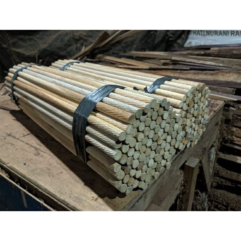 kayu tangkringan burung model ulir kayu jati uk 50cm tangkringan anti slip burung kenari lovebird