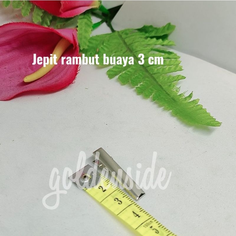 Jepit Buaya / Jepit rambut buaya nikel 3,5cm-5,5cm per pcs