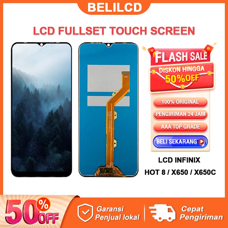 [ORIGINAL] LCD INFINIX HOT 8/X650/X650C Fullset Touchscreen ORI Touch Screen Versi Tinggi Penggantian perakitan layar tampilan