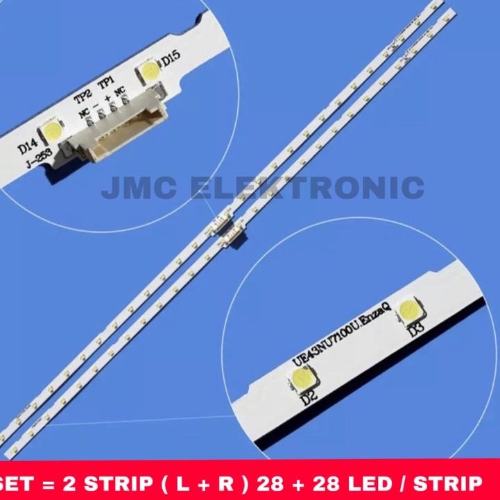Langsung Kirim BACKLIGHT TV SAMSUNG 43 INC UA 43NU7100 43NU7090 UA43NU7100 UA43NU7090 LAMPU BL LED I