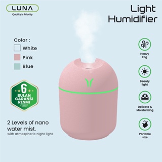 Luna Car Humidifier Diffuser Mobil Portable Aromatherapy Cute With LED Light Color Design 250 ml