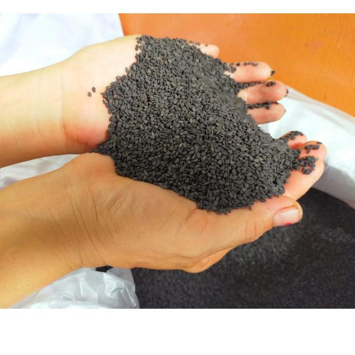 

Kejar Promo--Wijen Hitam Import 1 KG Kilo Black Sesame Seed Grade AA Fresh