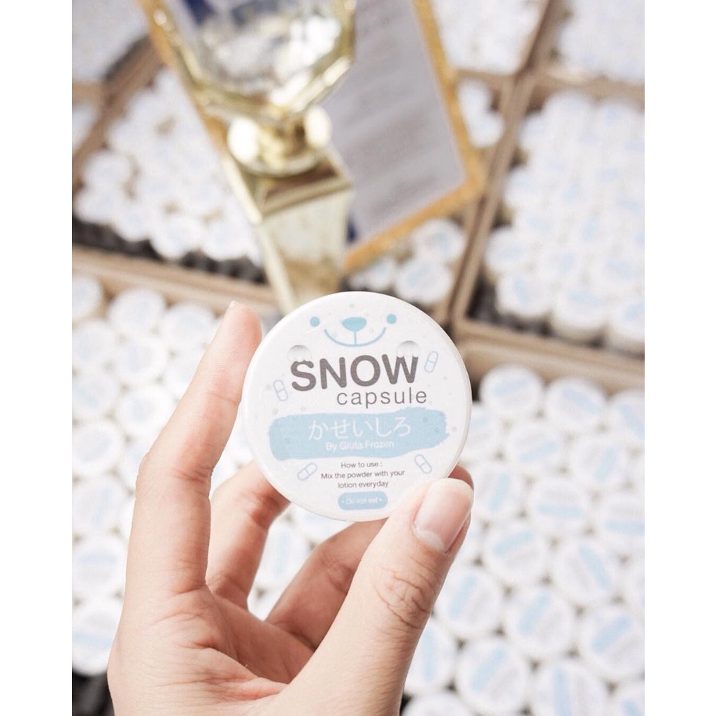 GIRLSNEED77 FROZEN SNOW CAPSULE WHITENING 30 KAPSUL BIBIT PEMUTIH CAMPURAN LOTION