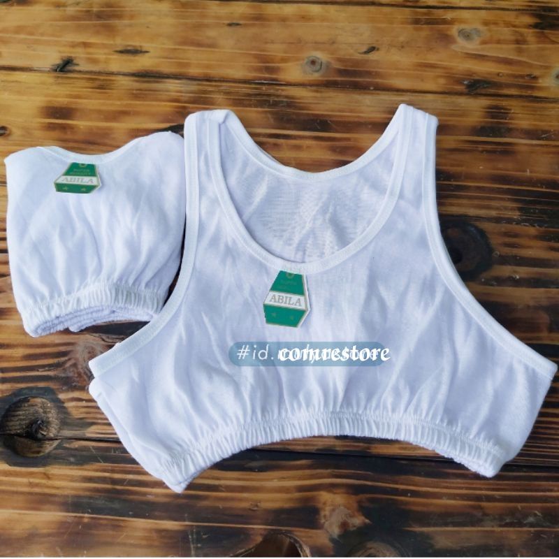 miniset anak remaja SD SMP bra warna putih polos