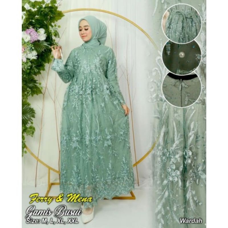 Gamis brokat busui//dress modern kondangan//gamis pesta modern//gamis terlariss//gamis murah//gamis lebaran