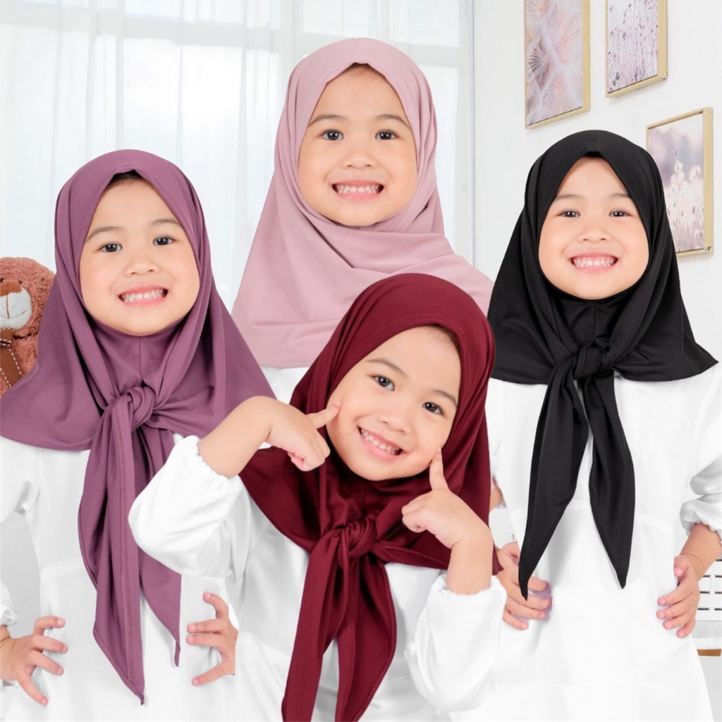 Jilbab Segitiga Instan Anak Camelia Diamond Premium