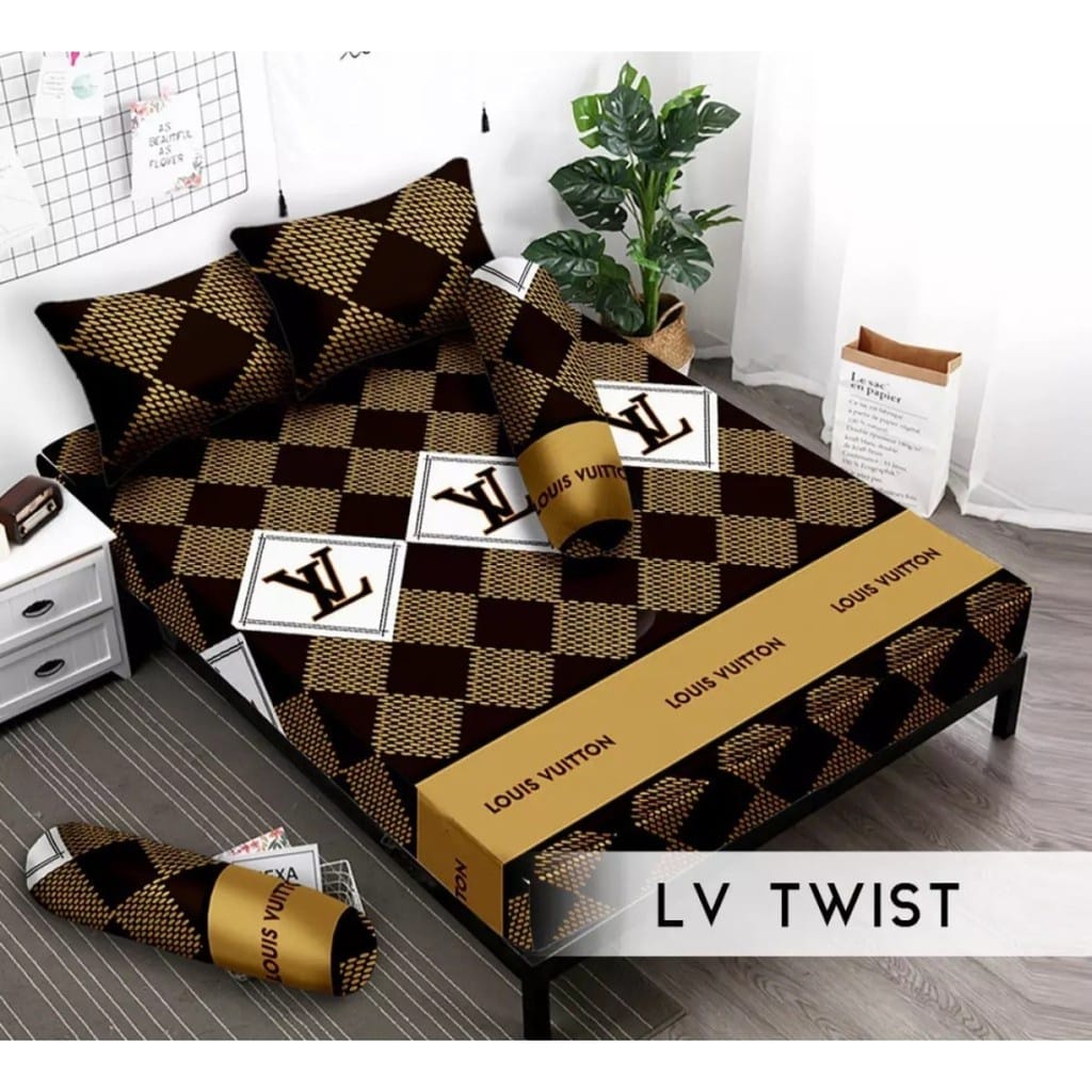Sprei Homemade Motif Lois Vuitton Sprei King Aesthetic Sprei Jumbo