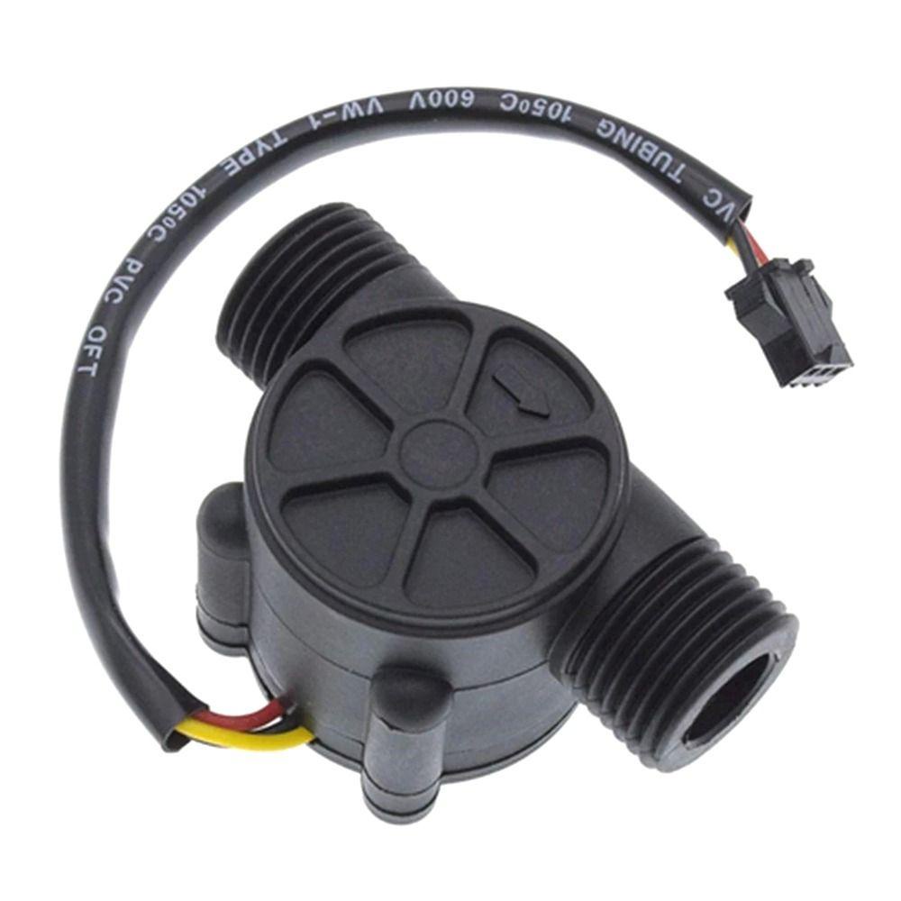 Solighter Sensor Aliran Air Portable Profesional DC 5-18V Hall Flow Sensor