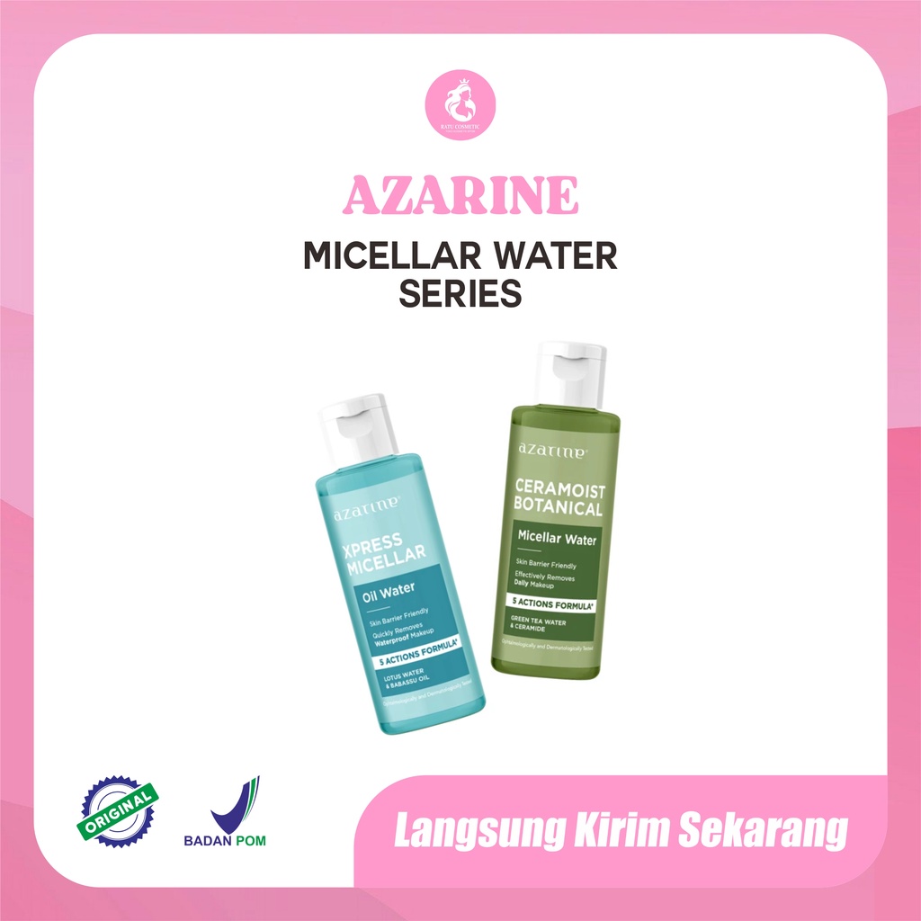 Azarine Micellar Water Skin Barrier Friendly- Ceramoist Botanical-Xpress Micellar-90ml
