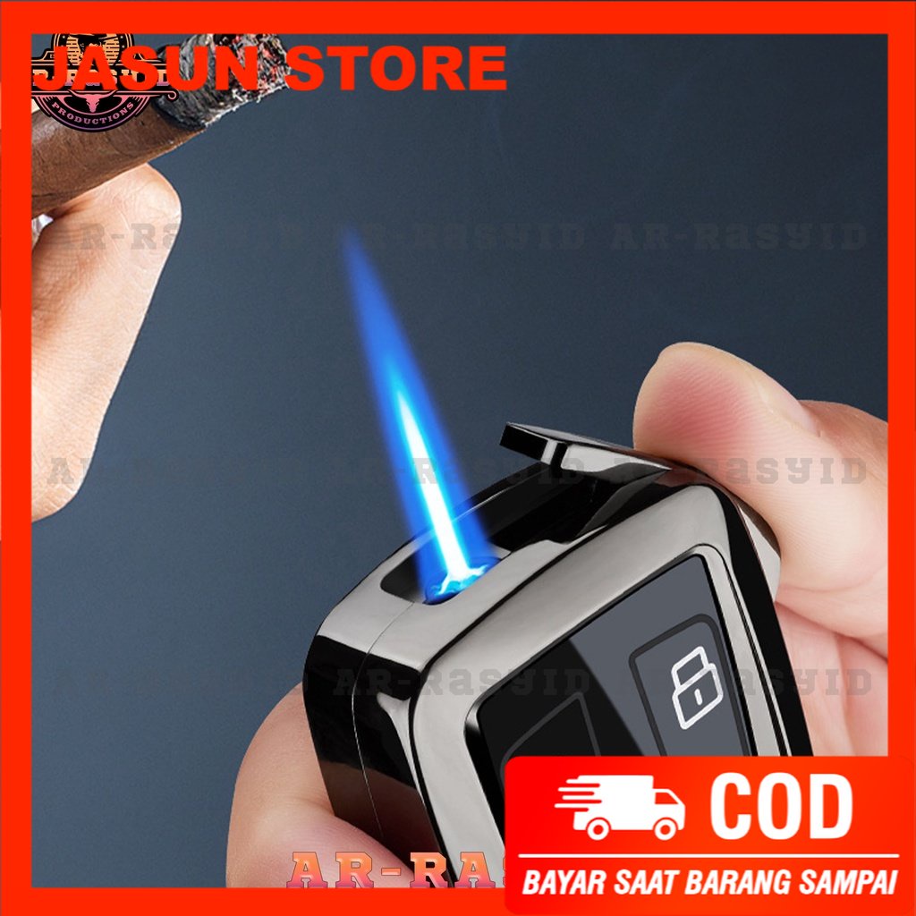 Bisa COD! Korek Api Las Gas Gantungan Kunci Remote Mobil Keychain HF-2203 1980