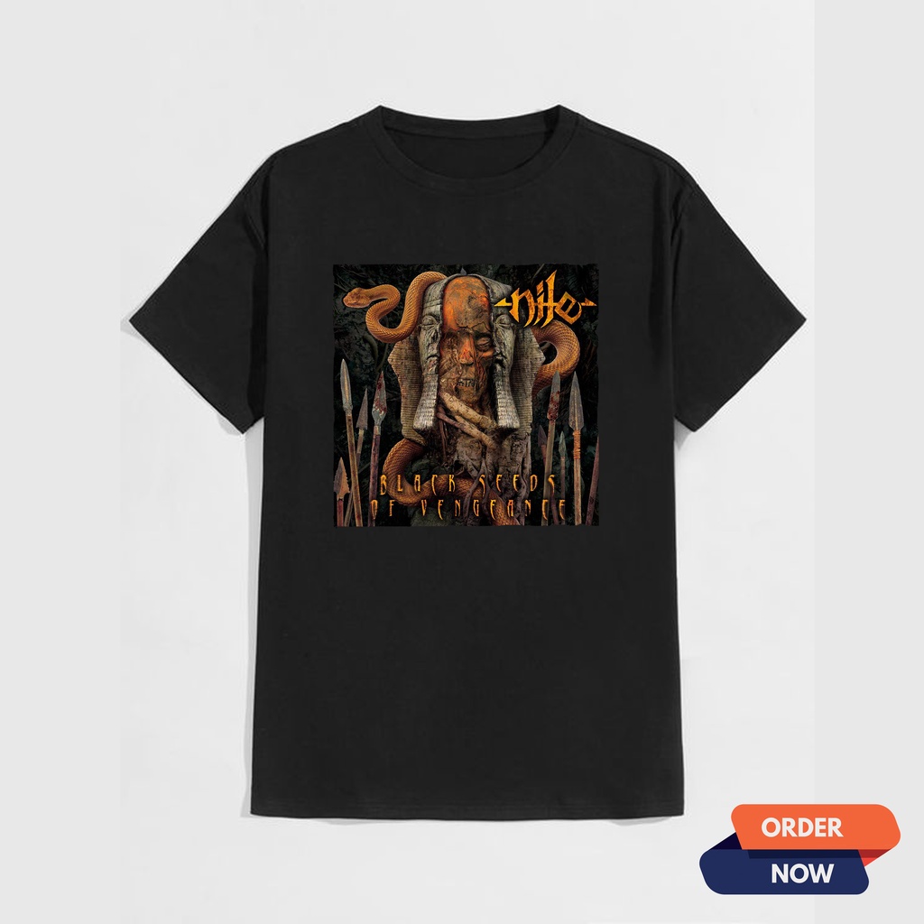 T-SHIRT NILE / METAL BAND / KAOS BAJU DISTRO / PRIA WANITA / ATASAN PRIA