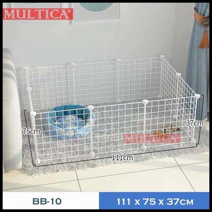 Multica Kandang Anjing Kucing Kelinci Portable Besi Model Bb-10