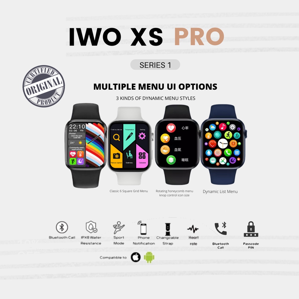 BERGARANSI✅ SMART WATCH IWO PAKET SPECIAL FOR IOS DAN  ANDROID SHASHA_GWB