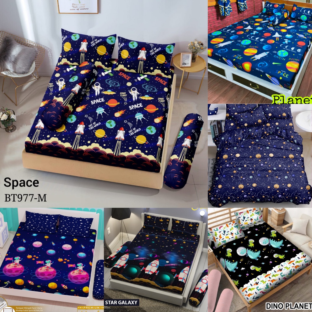 Monalisa - COD ORIGINAL Sprei Set 90/100/120/140/160/180/200 SMALL SINGLE QUEEN KING EXTRA EKSTRA KI