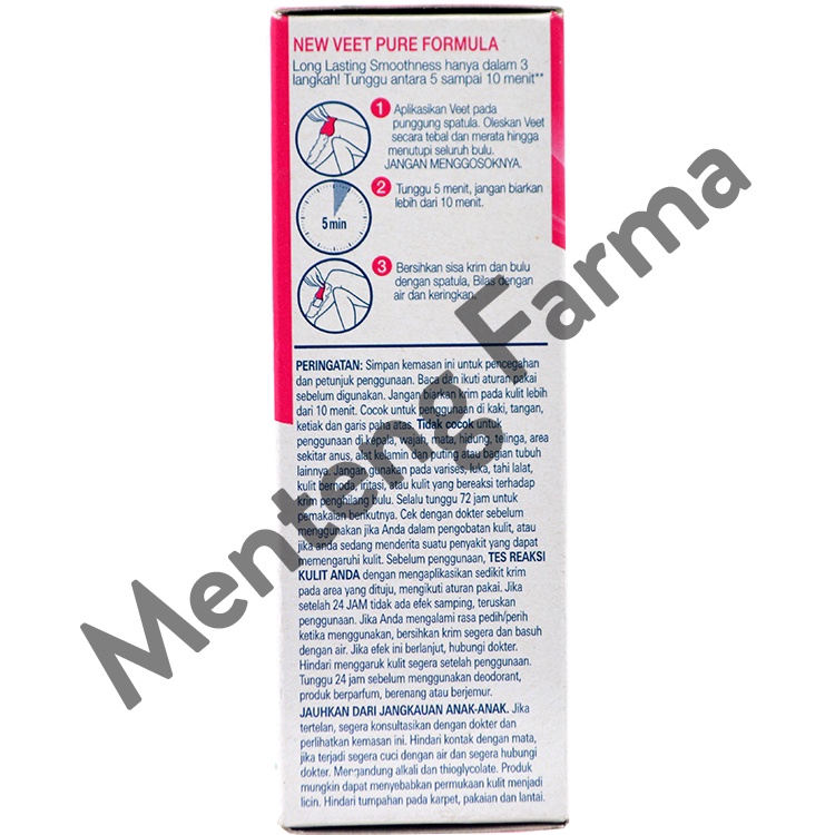 Veet Hair Removal Cream Sensitive 25 Gr - Perontok Bulu Kulit Sensitif