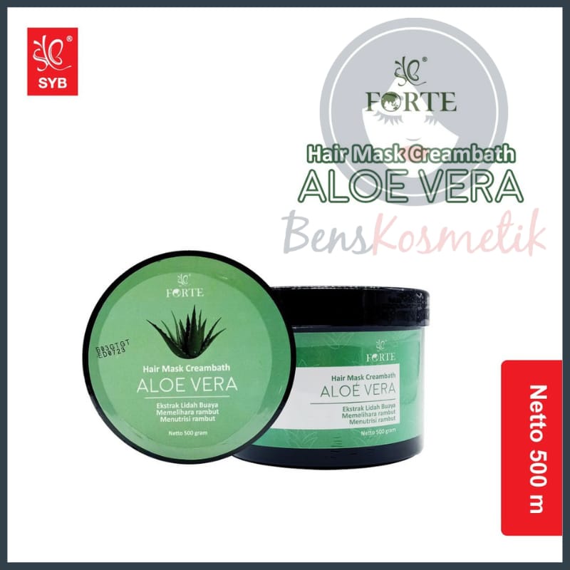 ALOEVERA SYB FORTE HAIR MASK CREAMBATH BPOM / hair mask crembath SYB