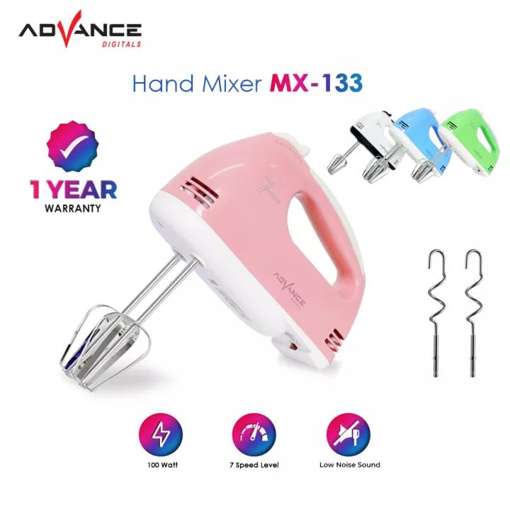 【Garansi 1 Tahun】Advance MX-133 Hand Mixer 7 Speed 100 Watt Hand Mixer Tangan Pengaduk Adonan 100% Ori