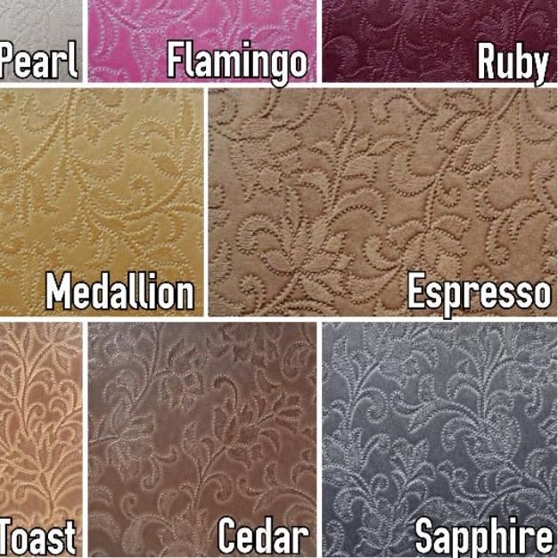 Bahan Kain Oskar Kulit Sintetis Sofa / Jok / Kursi Motif Bunga - Linen