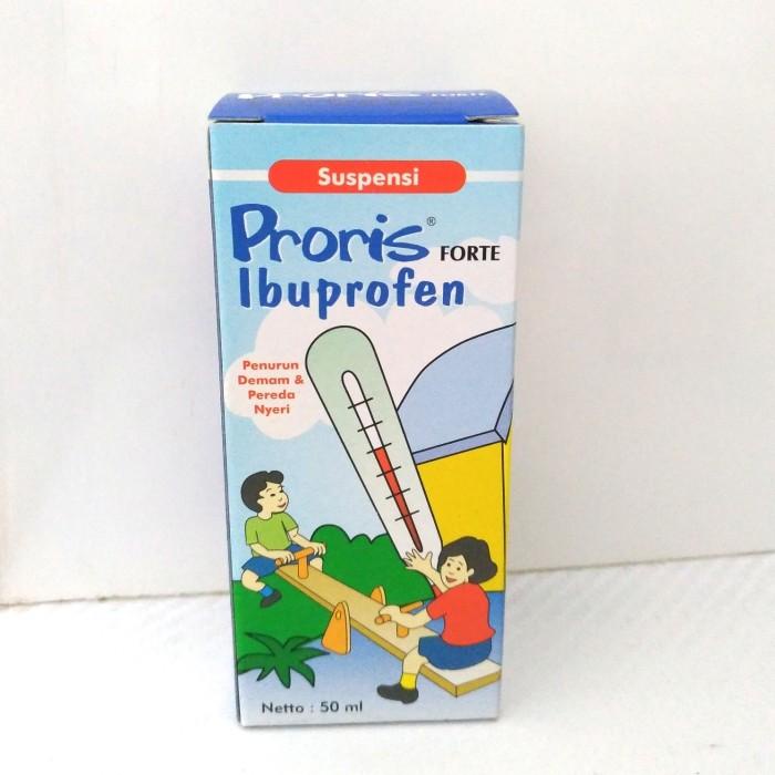 Proris Forte Rasa Strawberry 50 Ml Sirup Obat Demam Turun Panas Anak