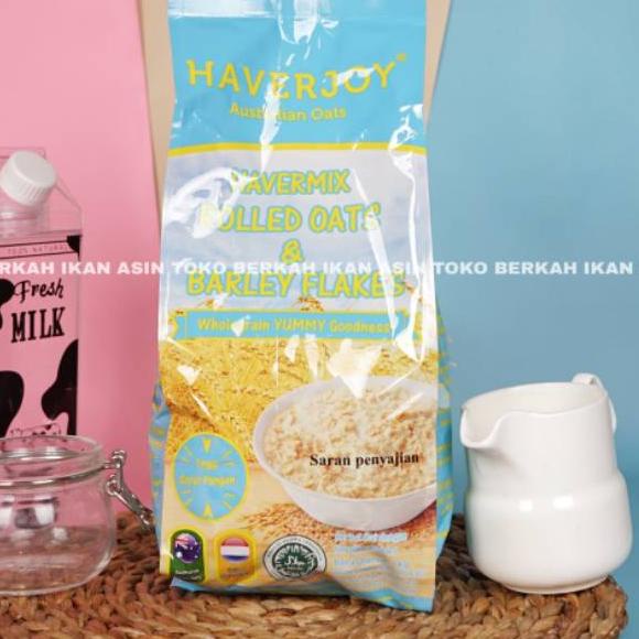 

GRATIS ONGKIR✅Haverjoy Havermix Rolled Oats & Barley Flakes 1kg|SQ7