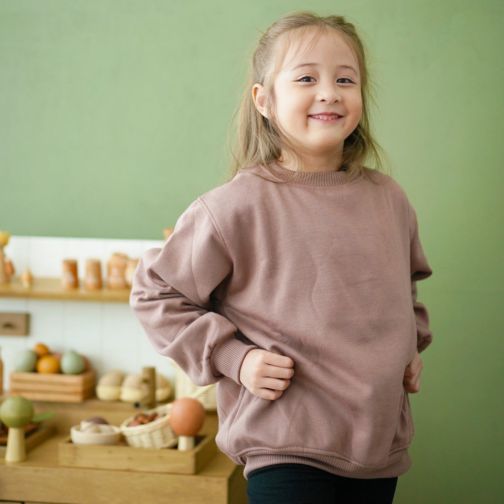HOODIE GOODIE Kids Sweater Mocca