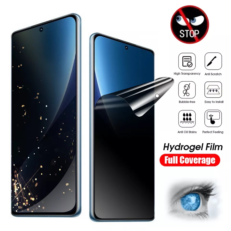 HYDROGEL Anti gores screen guard ANTI SPY PRIVACY Xiaomi 11 12 lite 10t 11t pro Redmi note 7 8 9 10 11 12 pro 9a 10a 10c