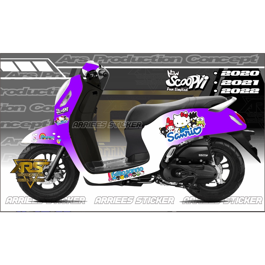 DECAL STICKER ALL NEW SCOOPY PRESTIGE 2022 . DECSL STICKER SCOOPY 2020 . 2021 . 2022 FULL BODY BODY.
