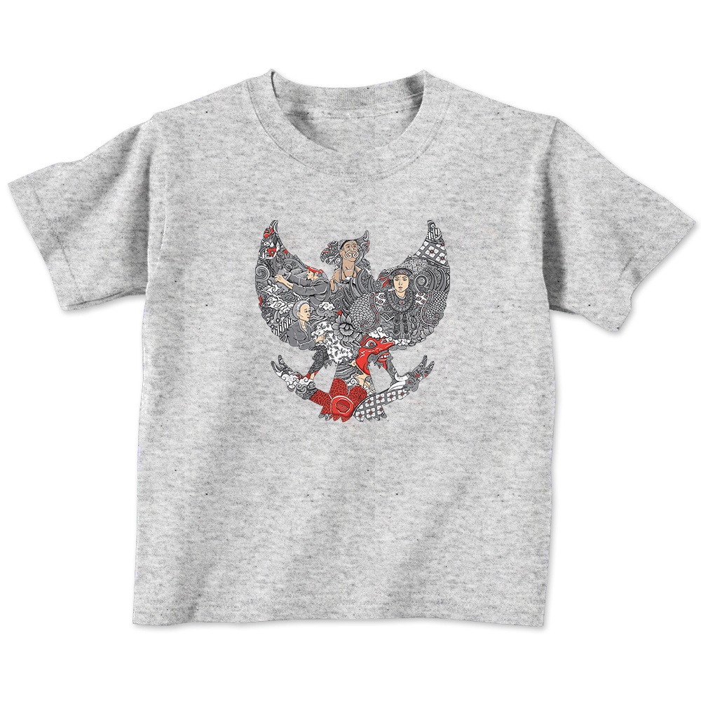 Kaos Bayi dan Anak GARUDA INDONESIA Usia 6 Bulan - 12 Tahun Bahan Katun Combed 30s