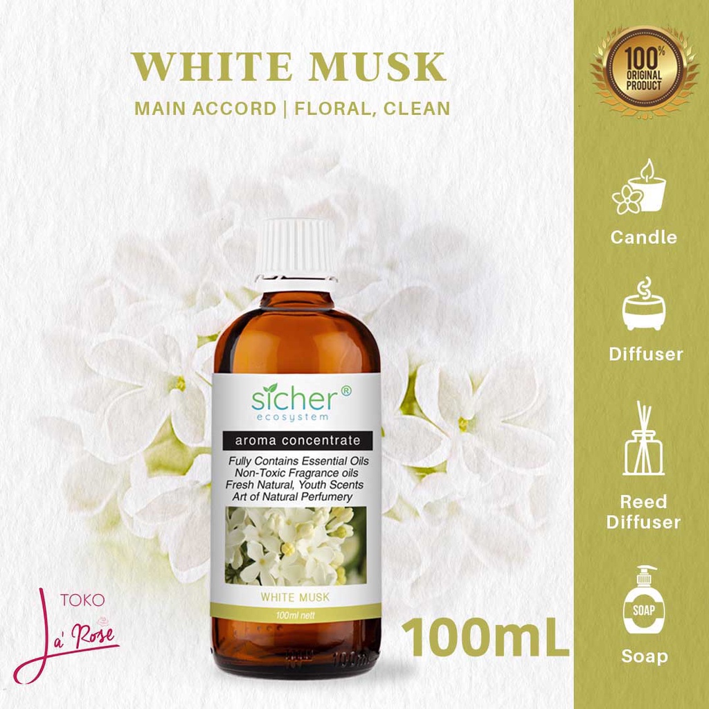 Sicher Essential Oil White Musk Aromatherapy Pengharum Pewangi Ruangan Aromaterapi 100ml