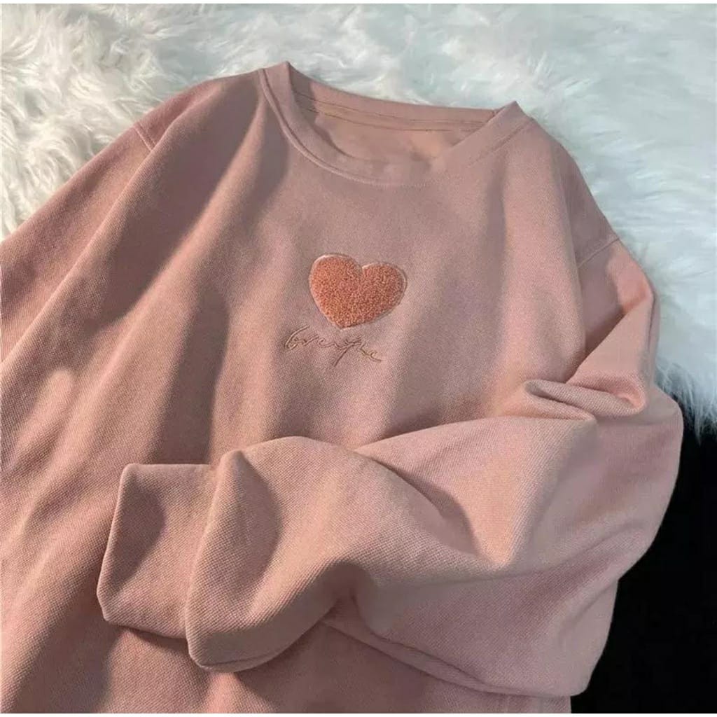 BEFAST - ZSO OOTD Sweater VIEN / SWEATER WANITA FINE LOVE KOREAN SWEET STYLE SWEATSHIRT / Pakaian Wanita Remaja ABG / Atasan Lengan Panjang /  OOTD Ala Style Korean Wanita / Sweater Terlaris / Sweater Oversize Keluaran Terbaru / Sweater Jumbo Motif