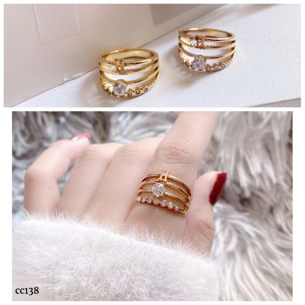 Cincin titanium anti karat model baru