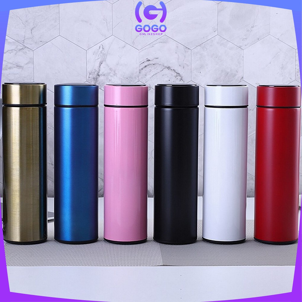 GOGO-C311 C312 Termos Air Panas Stainless 500ML Termos Suhu Digital Display Temperatur /  Thermos Air Panas Polos / Vacuum Flask Termos Air TAHAN PANAS